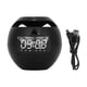 thumbnail image 1 of Altavoz despertador Bluetooth, Mini Radio FM inalámbrica portátil para el hogar, colorida, con anuncios de voz, color negro, 1 of 5