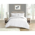 thumbnail image 1 of Swift Home Diamond Textured Soft Touch Duvet Cover Set, All Season Bedding with Zipper Closure, Includes Pillow Shams, Twin, White, 1 of 5