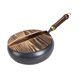 thumbnail image 3 of Wok Pan Iron Wok 11 pulgada para la cocina de inducción versátil Partido de salteado Botthida plana para acampar en el hogar Cocina para el hogar, 3 of 9
