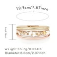 thumbnail image 2 of SUSHANG Irregular Magnetic Clasp Bracelet Women Leather Cuff Bracelet Set Multilayer Wrap Bracelet Irregular Gravel Bracelet Clasp Bracelet, 2 of 5