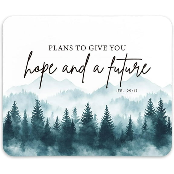 Inspirational Christian Mouse Pad,Religious Gifts for Women,Christian Gifts Non-Slip Rubber Base Mousepads for Home Office Dorm Desk Decor,9x8 inches