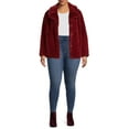 thumbnail image 4 of Time and Tru Women's and Plus Faux Fur Cropped Jacket, 4 of 5