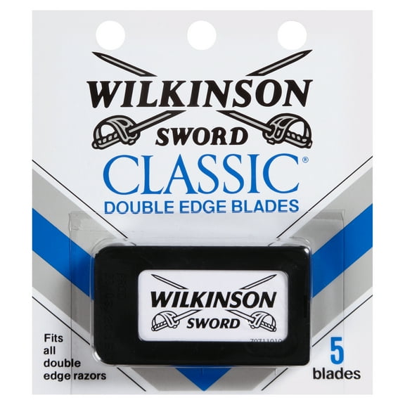 Wilkinson Sword Men's Double Edge Razor Blade Refills, 5 Ct
