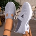 thumbnail image 3 of Dakaela Women's Slip on Orthopedic Sneakers Breathable Mesh Knitted Walking Shoes with Wide Width Arch Support Non Slip Sole Size 8.5, 3 of 7