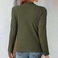 thumbnail image 5 of Breezora Women Long Sleeve Thermal Top Mock Neck Twist Detail Fitted Soft Stretch Tee M Size Green, 5 of 5