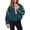 Dark Green, variant on Stichou Womens Half Zip Sherpa Fleece Pullover Soft Oversized Sweatshirt with Pockets Warm Fuzzy Sweater Dark Green M