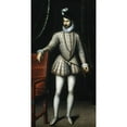 thumbnail image 2 of François Clouet 9x14 Black Ornate Wood Framed Double Matted Museum Art Print Titled: Portrait of Charles IX (1550-1574), King of France (1570), 2 of 5