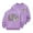 #0056-Purple, variant on Cowsor Girls Sweatshirts Kids Cute Graphic Crewneck Pullover Tops Long Sleeve Holiday Shirts