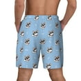 thumbnail image 4 of Balery French Bulldog2 Mens Swim Trunks Swim Shorts for Men Quick Dry Inseam Beach Shorts with Compression Liner Pocket-Large, 4 of 9