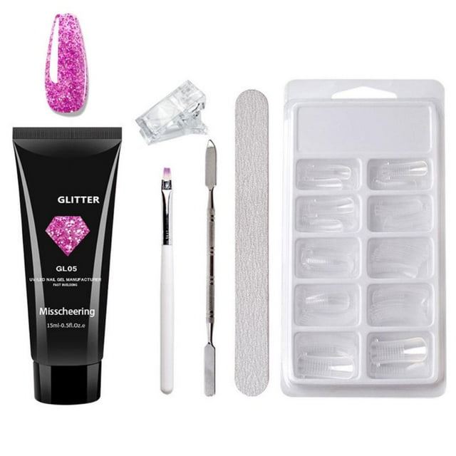 Nail Extension Gel Set Nail Gel Kit Nails Starter Set Professional Kit Nail Manicure Salon Set for Beginners