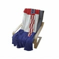 thumbnail image 4 of Croatia Soft Flannel Fleece Throw Blanket, Simplistic Design Illustration of National Country Flag Zagreb Print, Cozy Plush for Indoor and Outdoor Use, 70" x 90", Vermilion Indigo White, by Ambesonne, 4 of 6