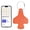 Orange, variant on Luggage Tags, Works with Apple Find My, Airplane Travel Essentials for Flying, International Travel Must Haves, Anti-Lost Bluetooth Suitcase Bag Tracker Tag