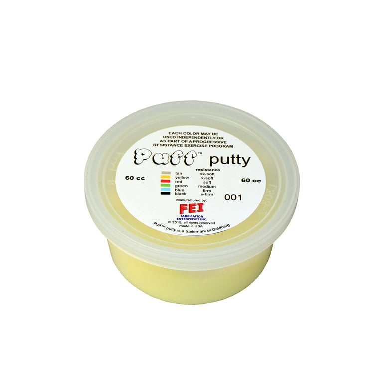 Puff LiTE Exercise Putty - x-soft - yellow - 60cc Puff LiTE Exercise Putty - x-soft - yellow - 60cc