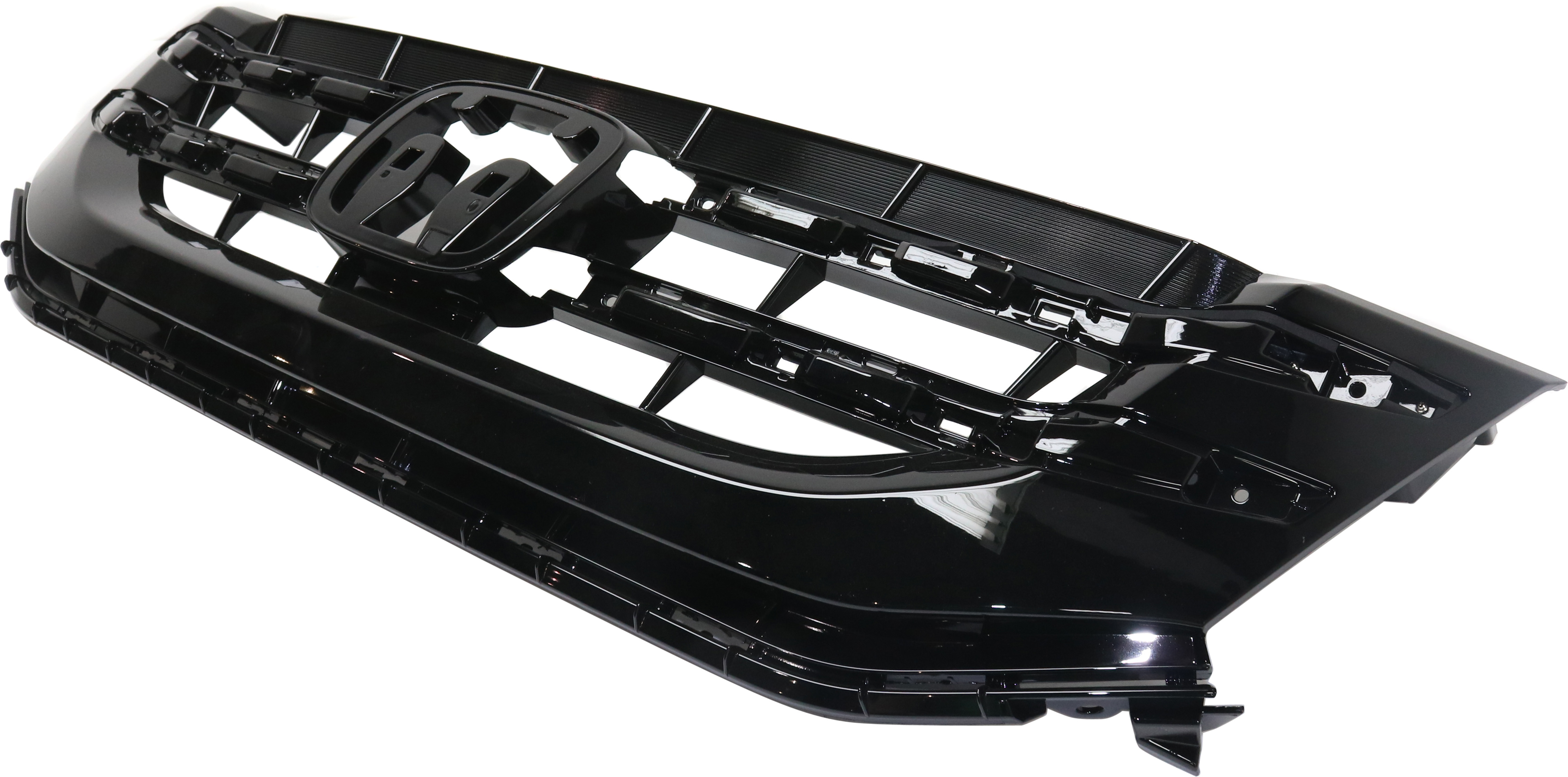 Grille Assembly Compatible With 2014-2017 Honda Odyssey Black Shell and Insert CAPA Certified