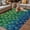 Blue, variant on Peacock Feathers Outdoor Rug for Patio/Deck/Porch, Non-Slip Large Area Rug 4 x 6 Ft, Ombre Blue Green Modern Animals Printed Indoor Outdoor Rugs Washable Area Rugs, Camping Rug Carpet Runner