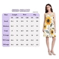 thumbnail image 4 of FORMRS Summer Dress for Women Loose U Neck Sleeveless Midi Beach Sundresses with Pockets, White Watercolor Sunflowers, 4 of 8