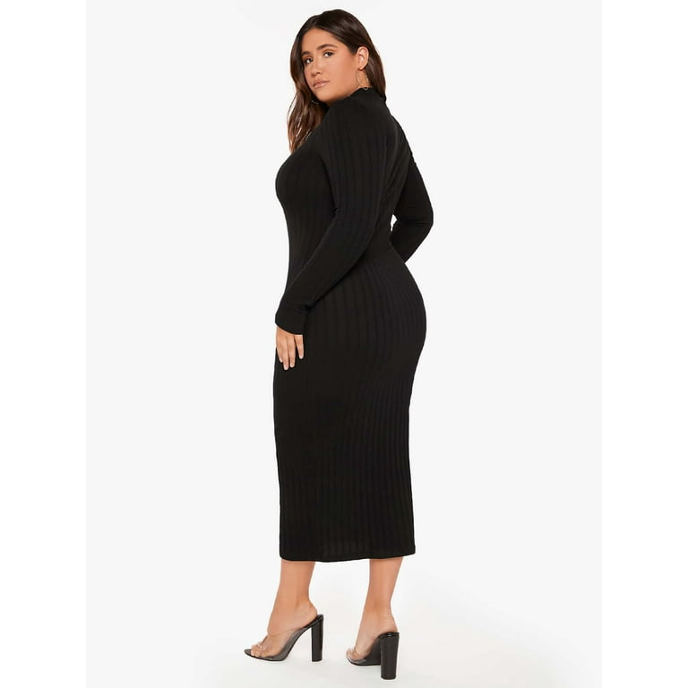 Sexy Solid Patchwork Turtleneck Pencil Skirt Dresses Sexy Solid Patchwork Turtleneck Pencil Skirt Dresses