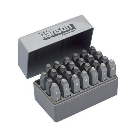 C.H. Hanson Standard Steel Hand Stamp Sets - 1/4'' std general purposeletter stam