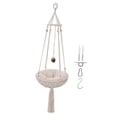 thumbnail image 2 of Hamaca de macramé Zulema para gatos columpio para colgar en la pared percha de ventana tejida a mano, 2 of 8