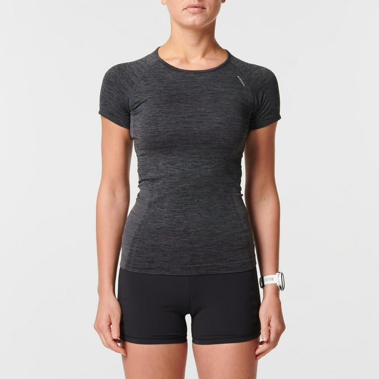 Buy Women's Running Breathable Short-Sleeved T-shirt Dry - Black Online