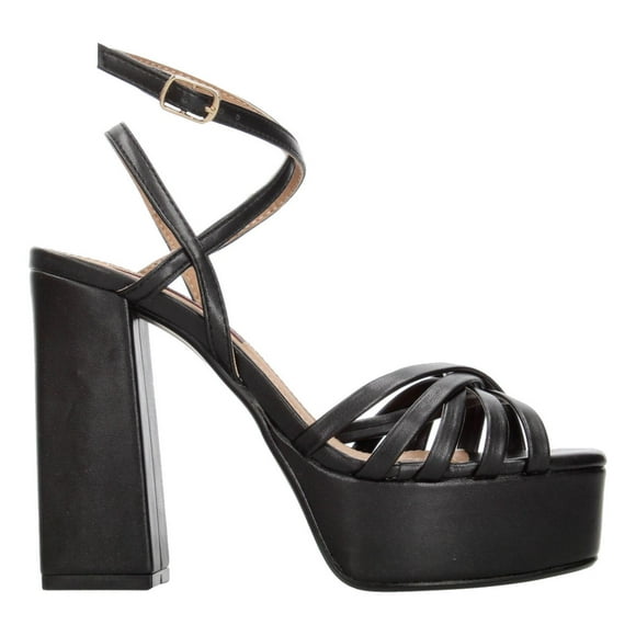 Sandalias De Tacón Salamandra Negro Para Mujer [SAL85] negro 23 MX