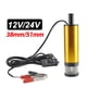 thumbnail image 2 of Bomba de aceite eléctrica para coche, bomba de transferencia de combustible y aceite diésel, sumergible, carcasa de aleación de aluminio, 12V y 24V, 38/51MM, 12L/min, 2 of 4