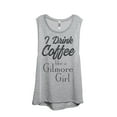 thumbnail image 1 of Thread Tank Designs - Drink Coffee Gilmore Girls Women's Sleeveless Muscle Tank Top Tee, 1 of 4