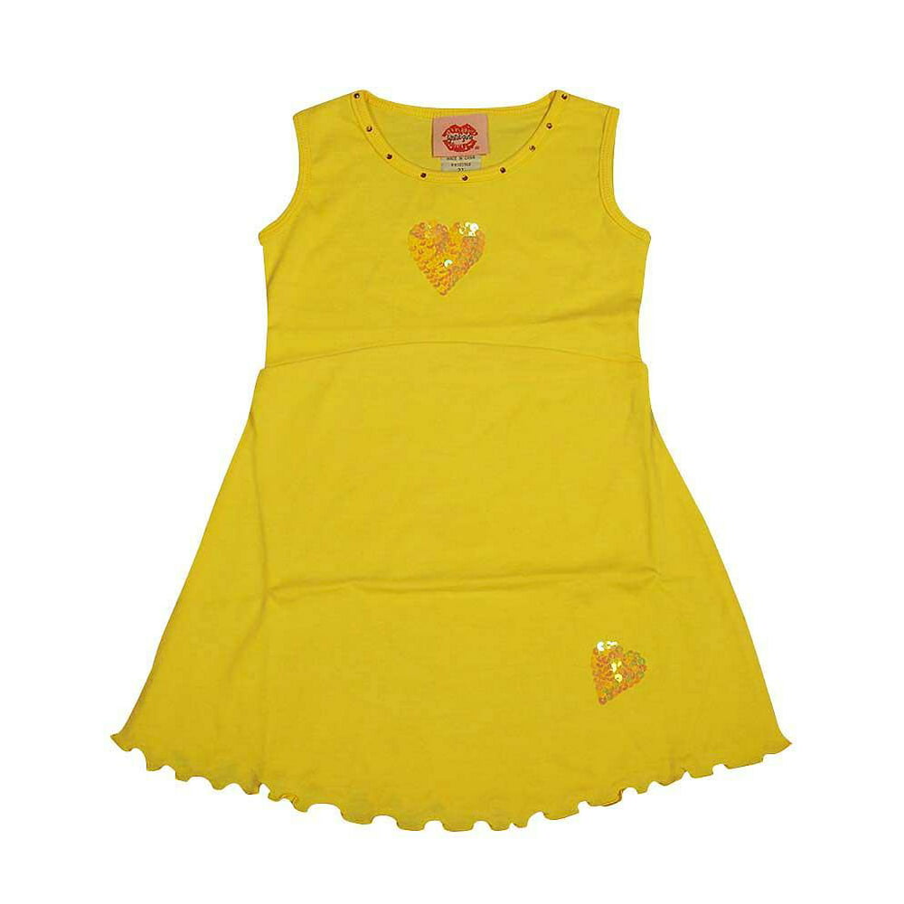 Lipstik - Lipstik Girls - Little Girls Dress Yellow / 2T - Walmart.com