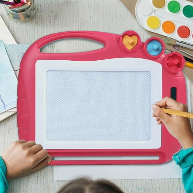 YIMWNYI Magnetic Drawing Board , Planche à Dessin Magnétique, Planche d'Écriture Détachable, Bloc de Dessin Effaçable, Jouet de Gribouillage Interactif, Planche de Graffiti Amusante pour l'Apprentissage, Sécuritaire pour Jouer