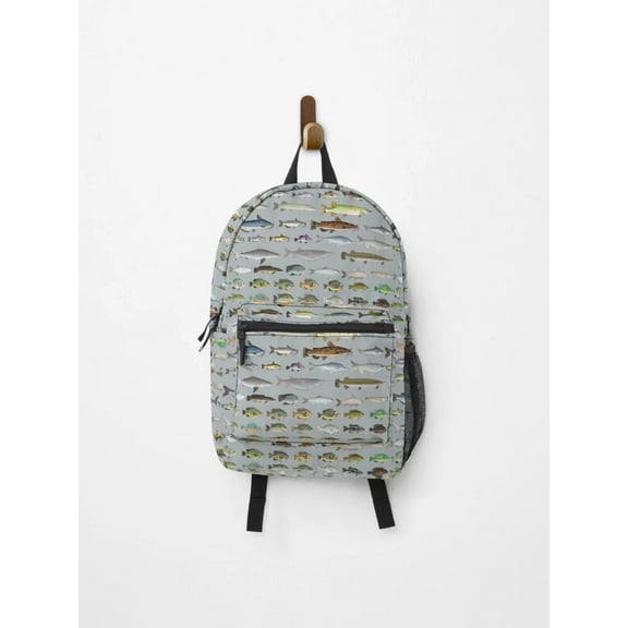North America Freshwater Fish Group Backpack, Sea Backpacks, Back To School Backpack