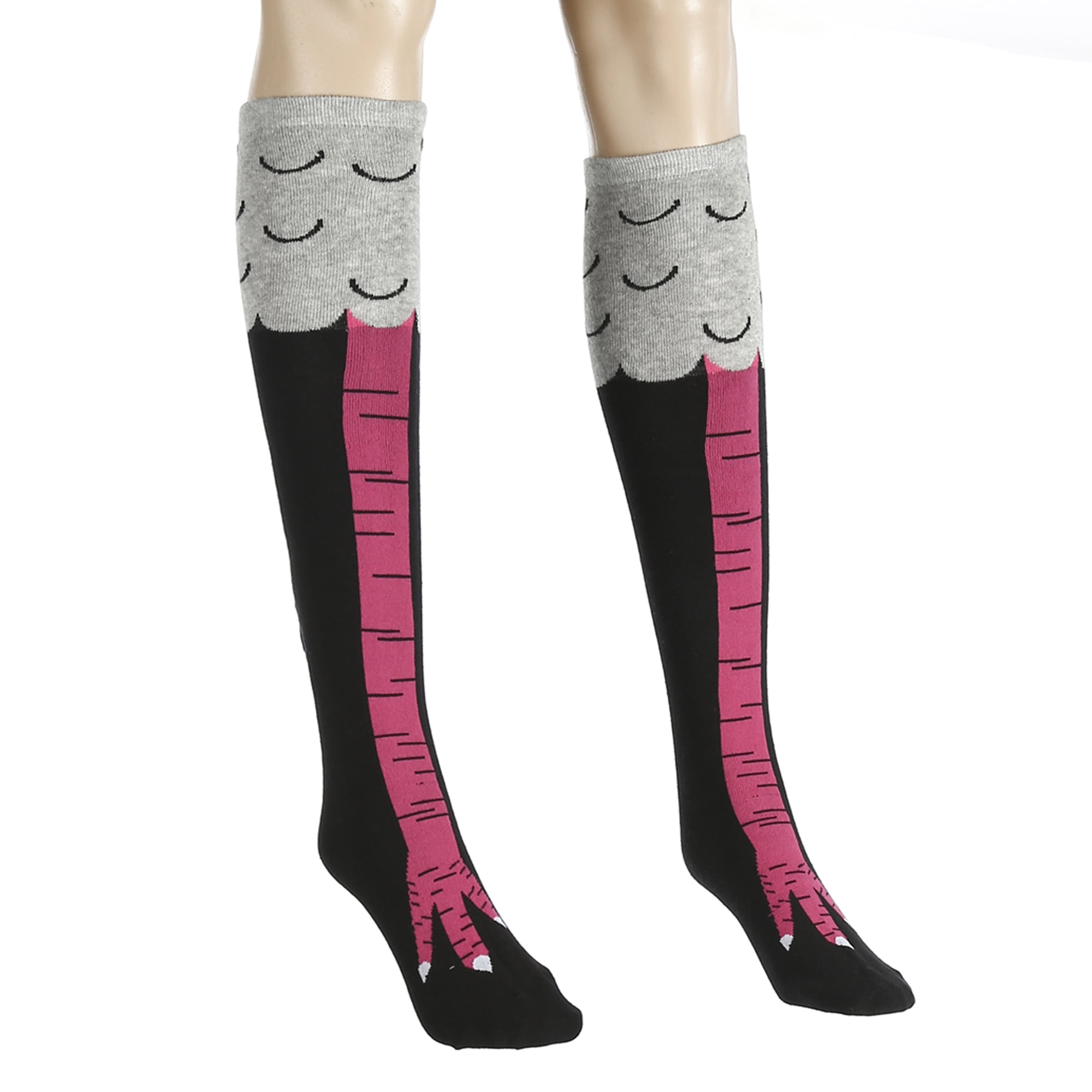 Musuos Crazy Funny Chicken Legs KneeHigh Novelty Socks Funny Gifts