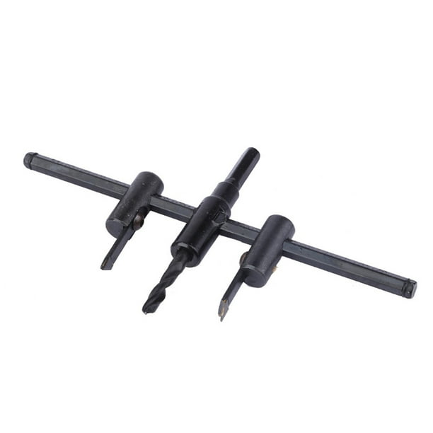 Eigraketly Cortador de agujero circular, perforador de tipo avión ajustable, hoja de broca para paneles de yeso, herramienta fácil de Herramientas eléctricas 30-120