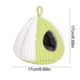 thumbnail image 4 of Yhmxh Bird Nest Winter Warm Hammock Bed for Cage Bird Shed Hut Tent Cozy Hanging Nest House for Zebra Finch, Loriculus, Hamster and Other Small Birds, 4 of 7