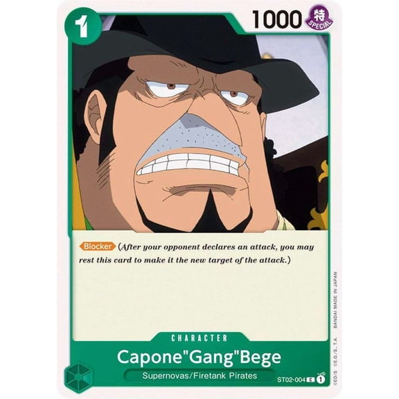 One Piece Starter Deck 2: Worst Generation Common CaponeGangBege ST02-004
