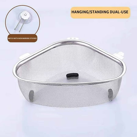 

Sink Stainless Steel Basket Household Dish Washing Basin Leftover Filter Screen Shelf Vegetable Washing Basin Fruit Basket