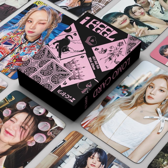 Kpop Idol Aespa IVE (G) I-DLE TWICE Stray Kids BLACKPINK Album Lomo Card Photocards Fan Collection Tarjeta Fotográfica