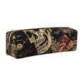 thumbnail image 1 of Disketp Gothic Eastern Floral Skull Estuche de Lápices de Cuero con Cierre, Estuche Compacto para Papelería, Bolígrafos y Accesorios Pequeños, 1 of 7