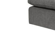 ACME Naveen Contemporary Linen Fabric Upholstered Modular Ottoman in Gray