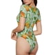 thumbnail image 2 of Balery Tangerine Body de cuello redondo de manga corta para mujer Tops de manga corta Tops básicos-Large, 2 of 7