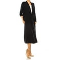 thumbnail image 3 of Women's Solid 2-Piece Set  Open Front Blazer and Matching Midi Aline Skirt, 3 of 8