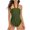 Green, variant on gakvbuo Summer Bathing Suit for Women Plus Size Swimsuit for Women Womens One Piece Swimsuits Solid Color Minimalistic Skirt Style Lanyard Lacing Ladies Jumpsuit Beachwear