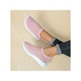 thumbnail image 5 of Gomelly Women Flats Rhinestone Sneakers Slip On Casual Shoes Non-Slip Walking Shoe Travel Work Sock Sneaker Pink 6, 5 of 9
