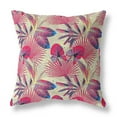 thumbnail image 1 of HomeRoots 414188 26 Po Rose & Jaune Tropical Intérieur & Extérieur Coussin & 44; Rouge & 44; Bleu & Or, 1 of 3