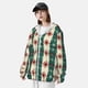 thumbnail image 3 of Fotbe Christmas Snowflakes Plaid Chaqueta con Protección Solar UPF 50+ para Hombre y Mujer, Camisa con Capucha y Bolsillos-3X-Large, 3 of 7