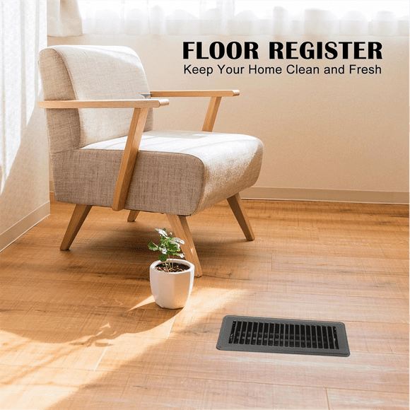 4pcs Floor Register 4x10Inch,Heavy Duty Floor Vents,Heat Air Vent Covers,Floor Vent Covers for Heater Floor Register A