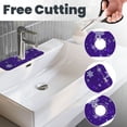 thumbnail image 3 of Fuzoiu Dark Purple Snowflakes Print Kitchen Faucet Suction Pad, Sink Splash Guard Faucet Mat, Faucet Handle Drip Catcher Tray Drying Mat For Bathroom Kitchen Bathroom Countertop, 3 of 7