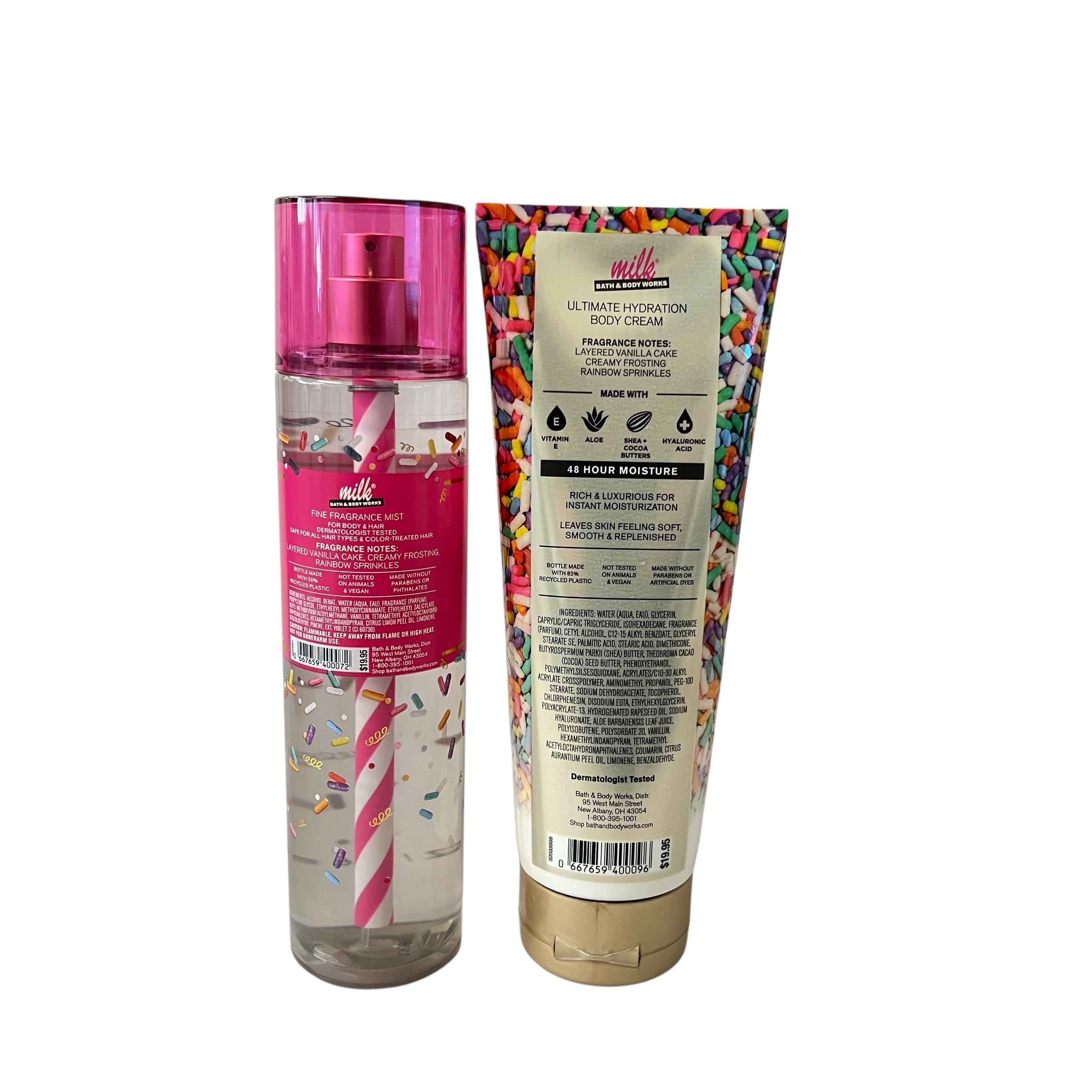 Bath & Body Works Milk Bar Birthday Cake Mist & Body Cream