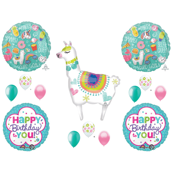 Llama Selfie Celebration Birthday party Balloons Decoration Supplies