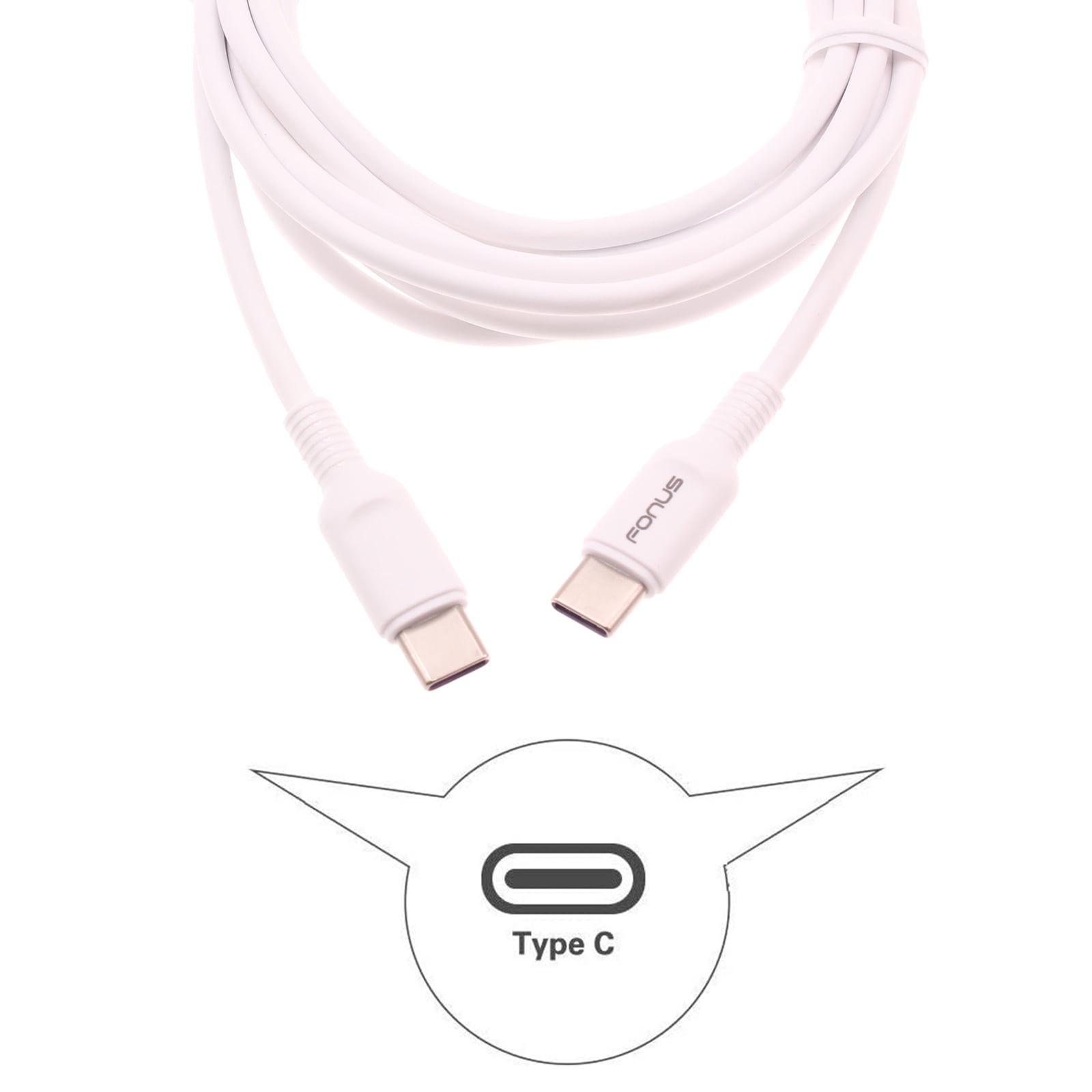 6ft and 10ft Long PD USB-C Cables for OnePlus Nord 3/N30 5G/N300 5G - Fast Charge TYPE-C to TYPE-C Cord Power Wire USB-C to USB-C Data Sync High Speed