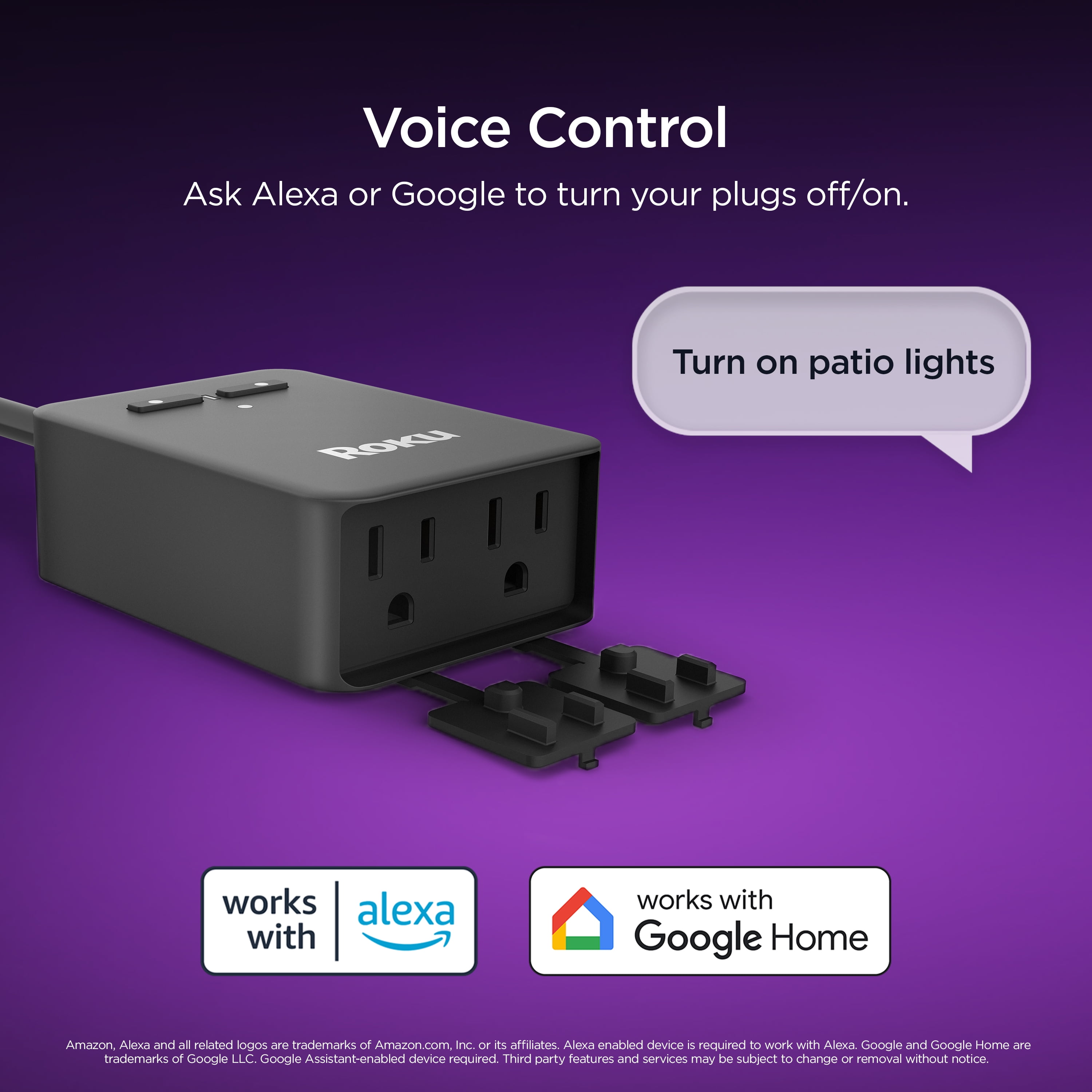 Roku Smart Home Indoor Smart Plug SE with Custom Scheduling - 2 Pack